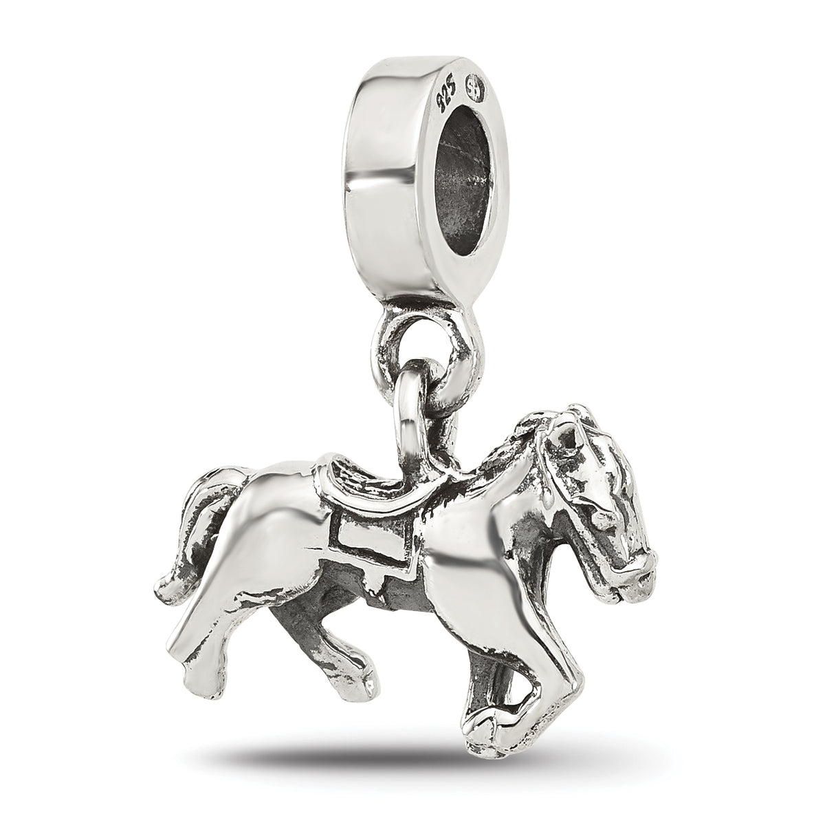 Sterling Silver Reflections Horse Dangle Bead