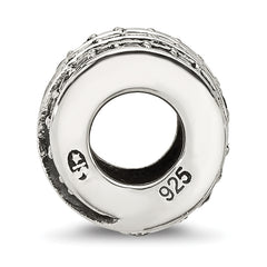 Sterling Silver Reflections Polished CZ Wrap Bead