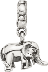 Sterling Silver Reflections Elephant Dangle Bead