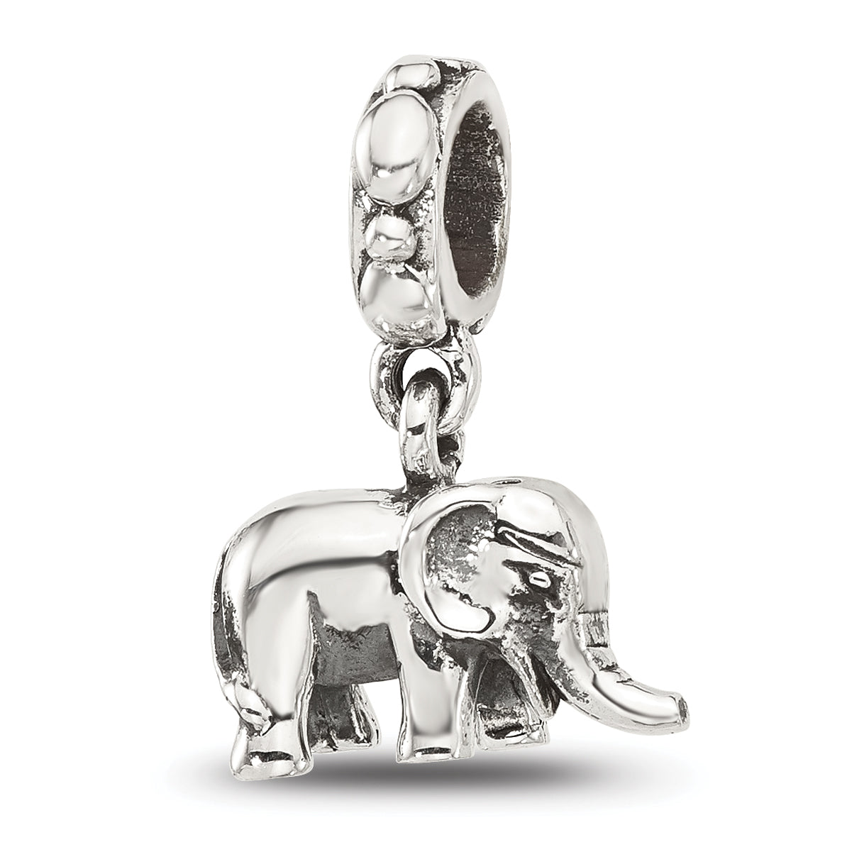 Sterling Silver Reflections Elephant Dangle Bead