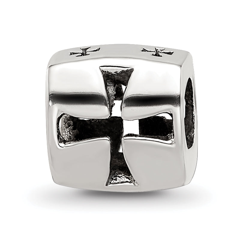 Sterling Silver Reflections Maltese Cross Bead