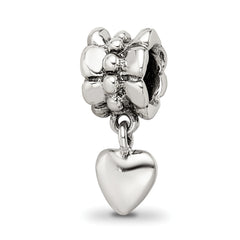 Sterling Silver Reflections Heart Dangle Bead