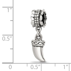 Sterling Silver Reflections Tiger Claw Dangle Bead