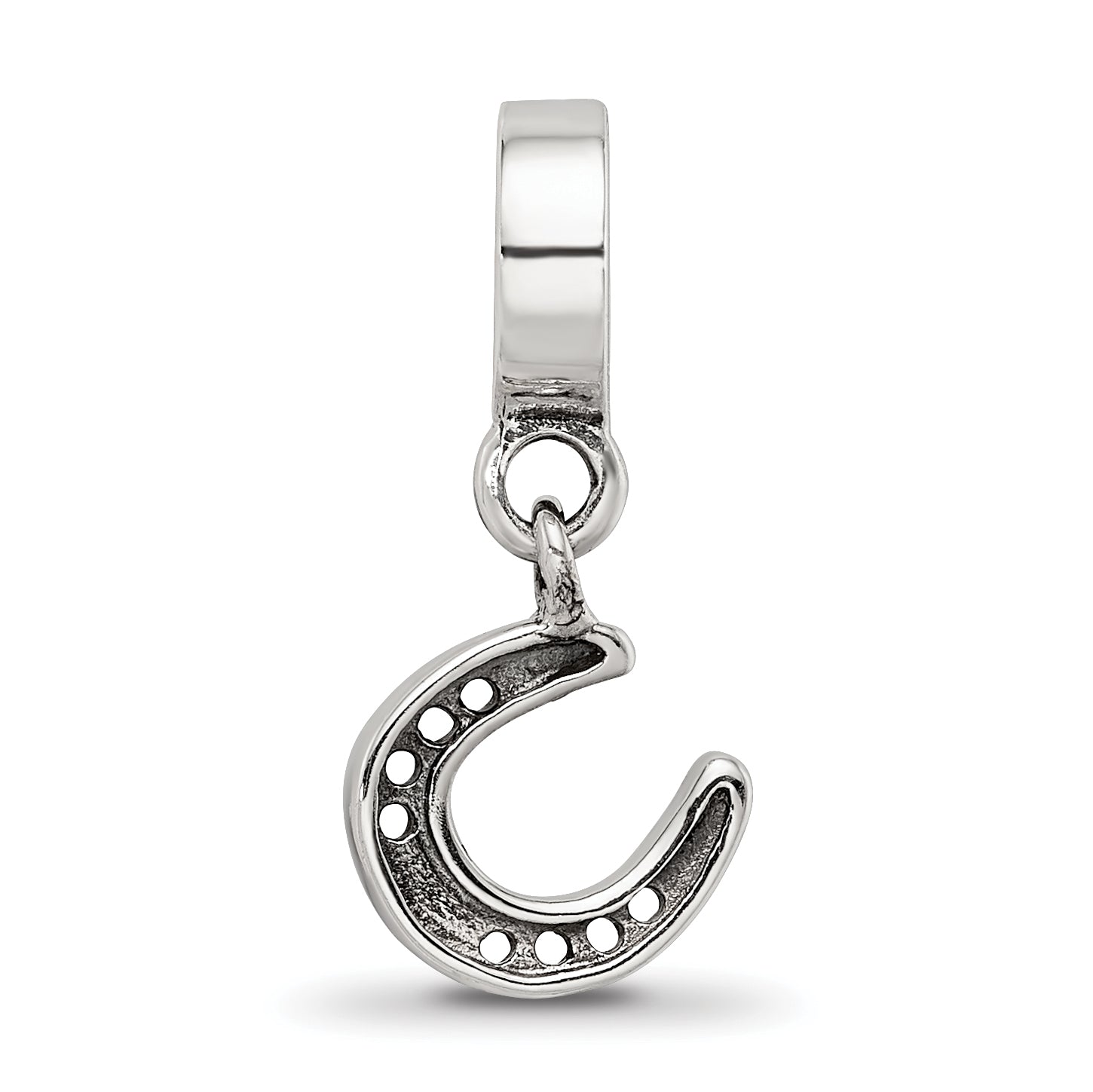 Sterling Silver Reflections Horseshoe Dangle Bead