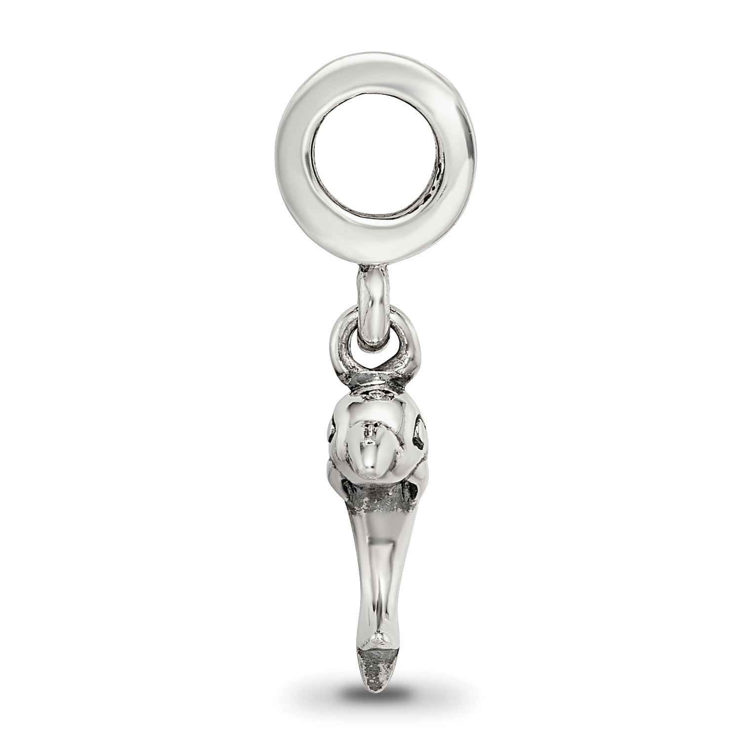 Sterling Silver Reflections Dolphin Dangle Bead