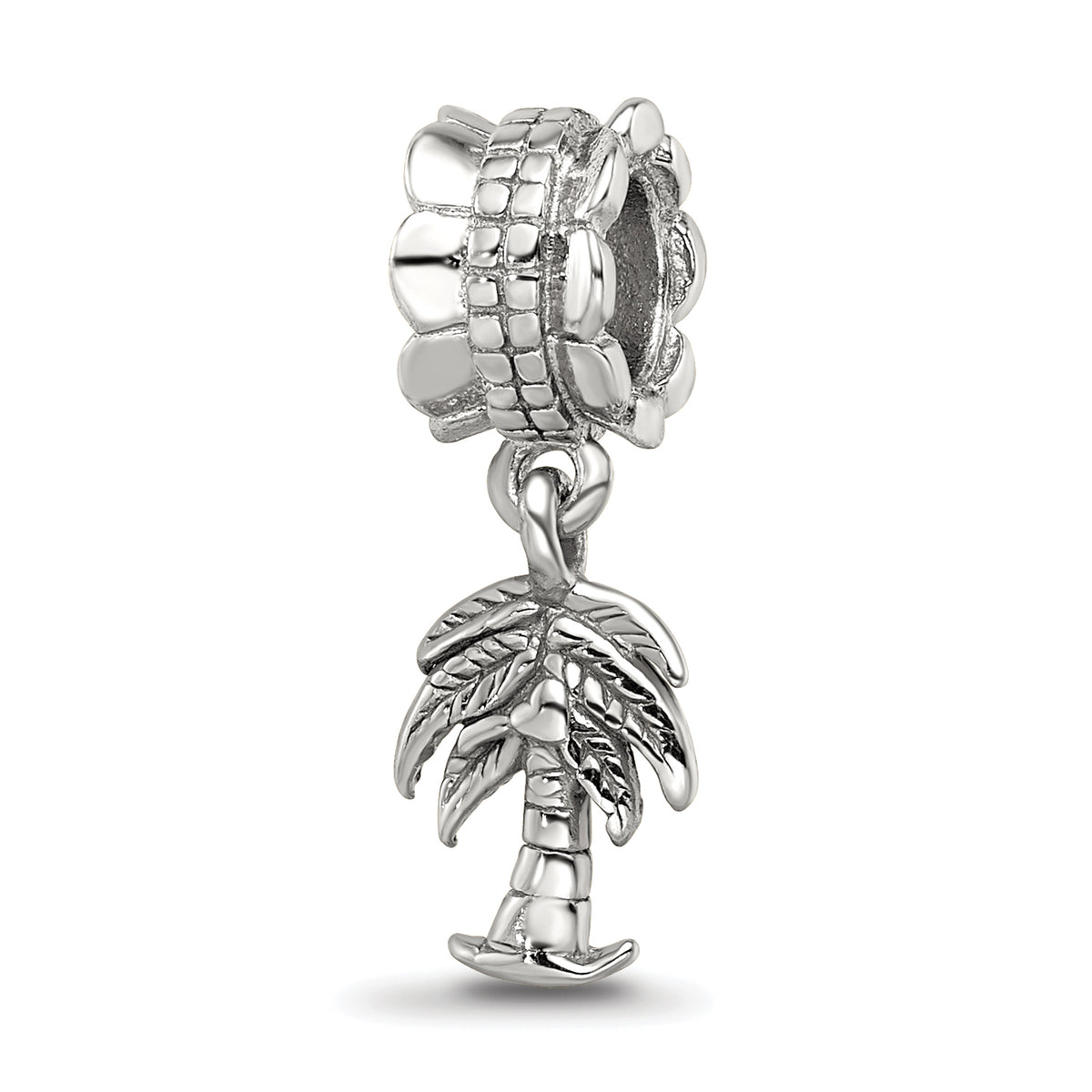 Sterling Silver Reflections Palm Tree Dangle Bead