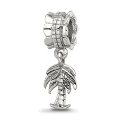 Sterling Silver Reflections Palm Tree Dangle Bead