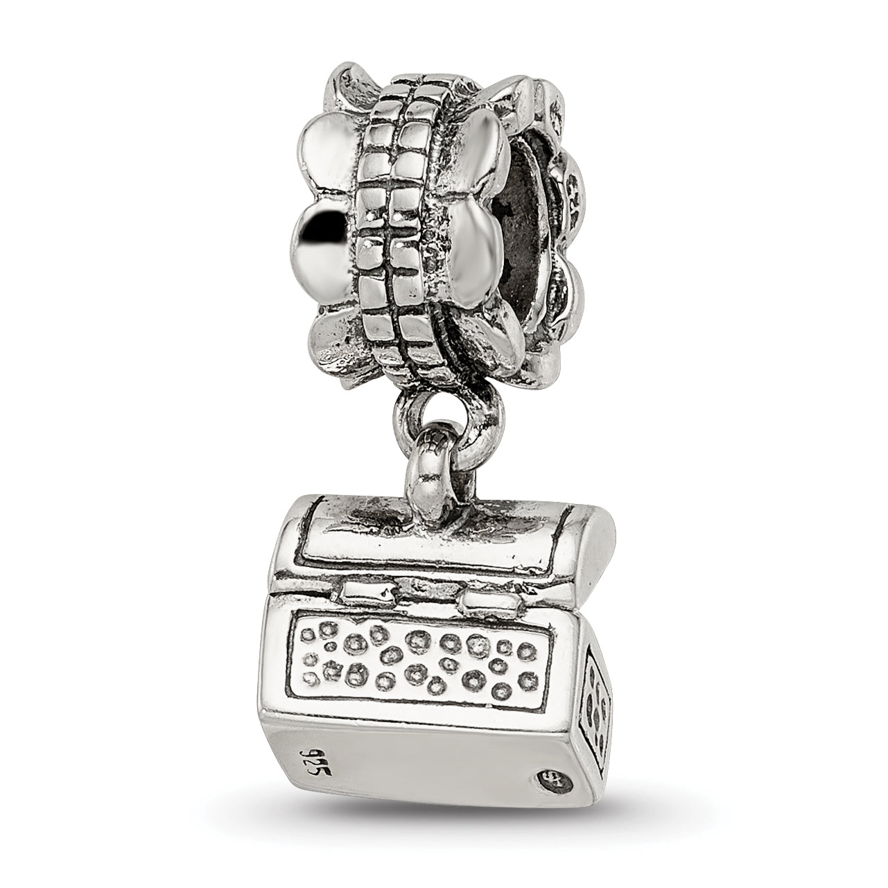 Sterling Silver Reflections Treasure Chest Dangle Bead