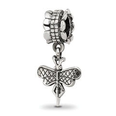 Sterling Silver Reflections Dragonfly Dangle Bead