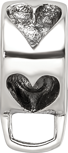 Sterling Silver Reflections Heart w/Loop for Click-on Bead