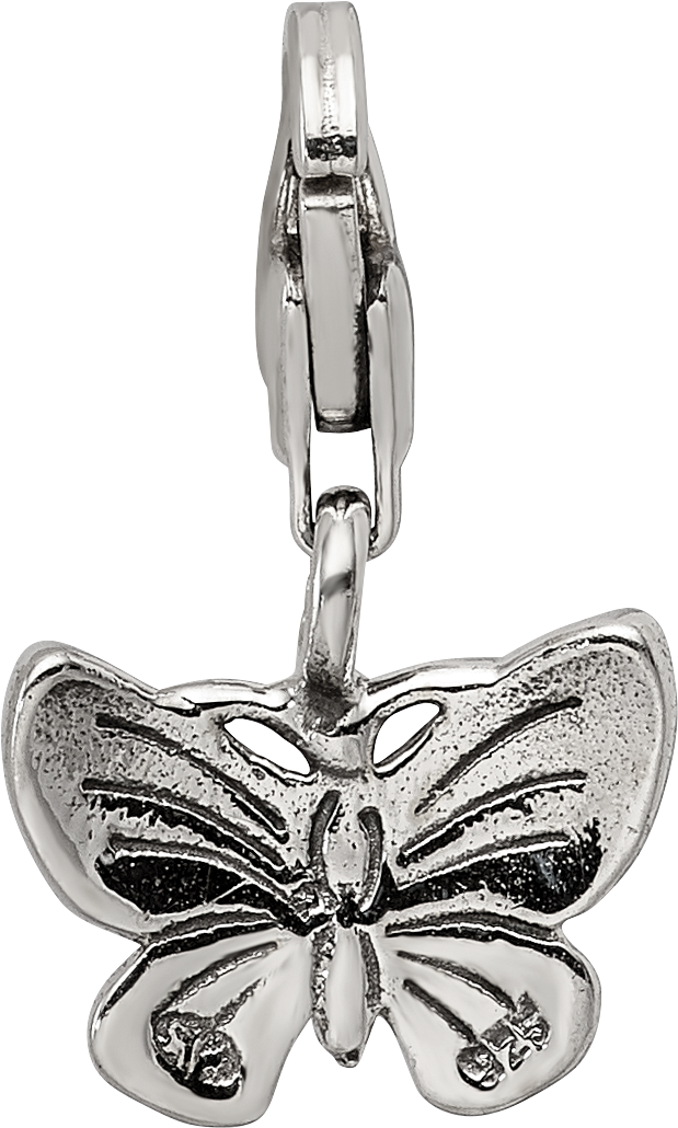 Sterling Silver Reflections Butterfly Click-on for Bead