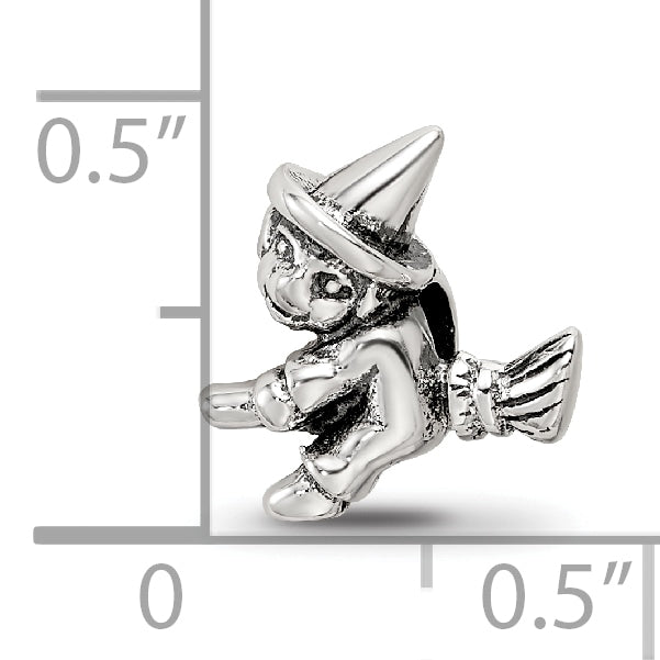 Sterling Silver Reflections Kids Witch Bead