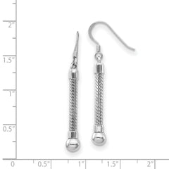 Sophia Jewelers Polished 925 Sterling Silver Drop Earrings with Themed Beads