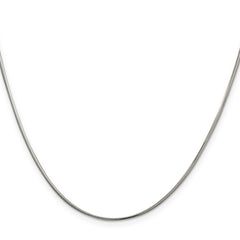 Sterling Silver 1.5mm Diamond-cut Flat Snake Chain