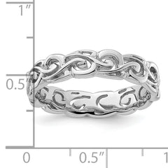 Sterling Silver Stackable Expressions Polished Ring