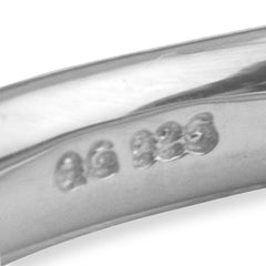 Sterling Silver Stackable Expressions Rhodium Satin Ring