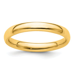 Sterling Silver Stackable Expressions Gold-plated Polished Ring