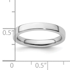 Sterling Silver Stackable Expressions Rhodium Ring