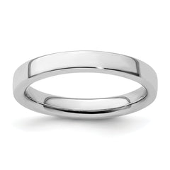 Sterling Silver Stackable Expressions Rhodium Ring