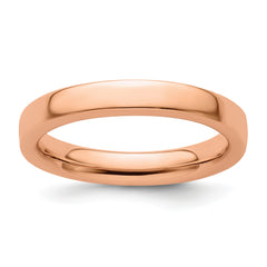 Sterling Silver Stackable Expressions Pink-plated Ring