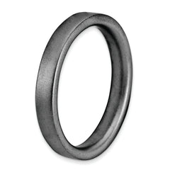 Sterling Silver Stackable Expressions Black-plated Satin Ring