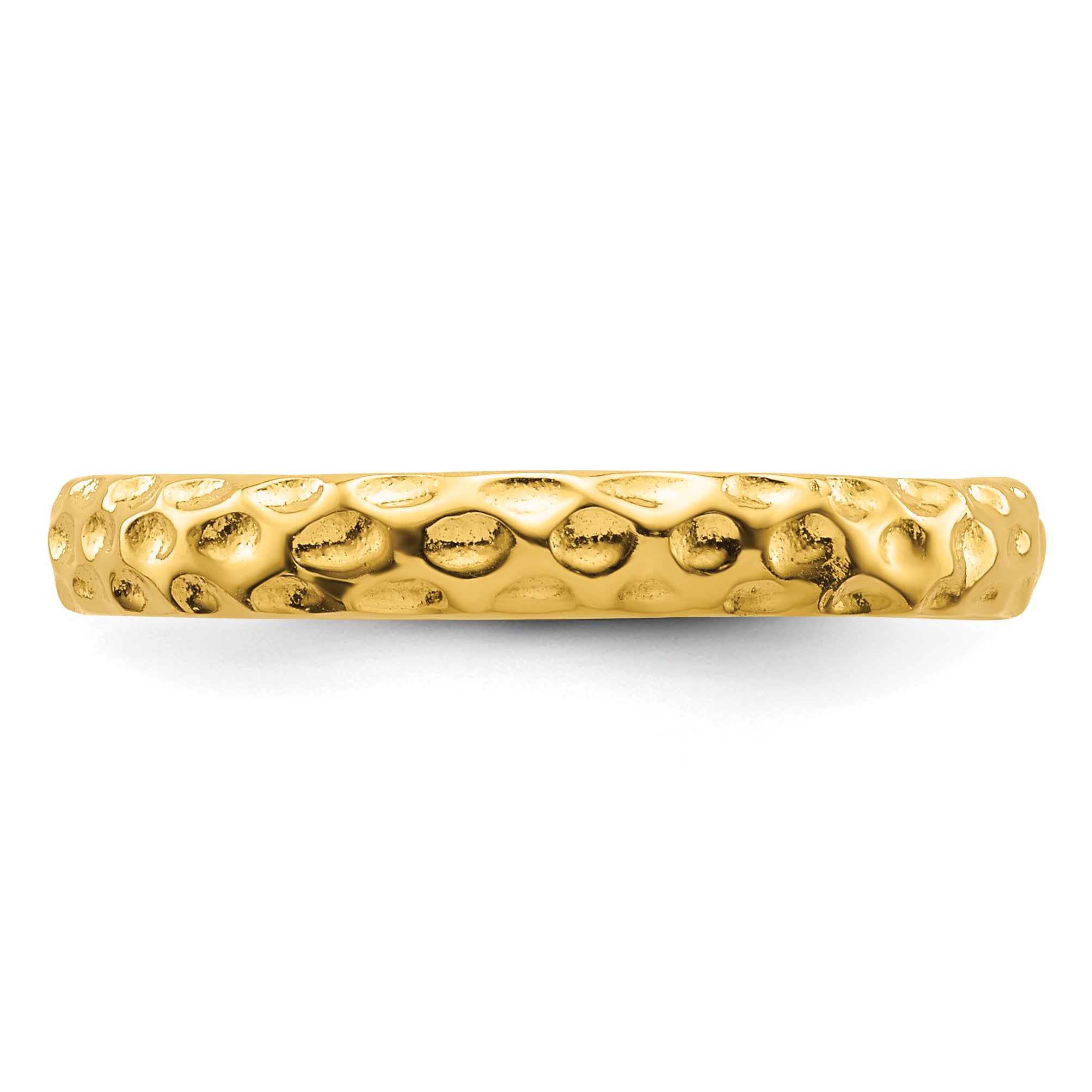 Sterling Silver Stackable Expressions Gold-plated Ring