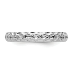 Sterling Silver Stackable Expressions Rhodium Ring