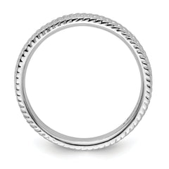 Sterling Silver Stackable Expressions Rhodium Ring