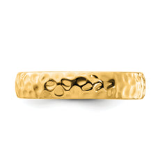 Sterling Silver Stackable Expressions Gold-plated Ring