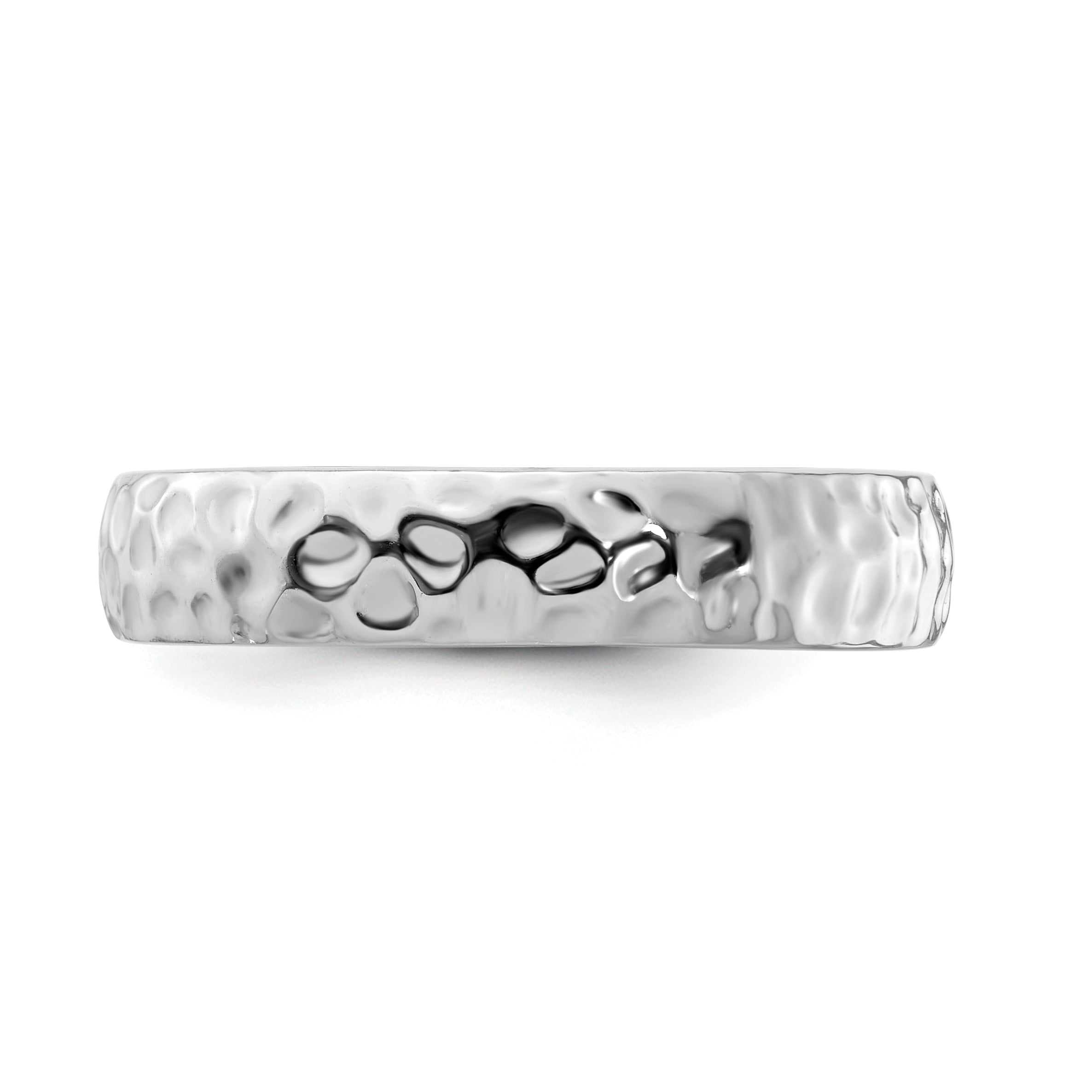 Sterling Silver Stackable Expressions Rhodium Ring