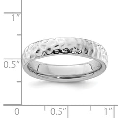 Sterling Silver Stackable Expressions Rhodium Ring