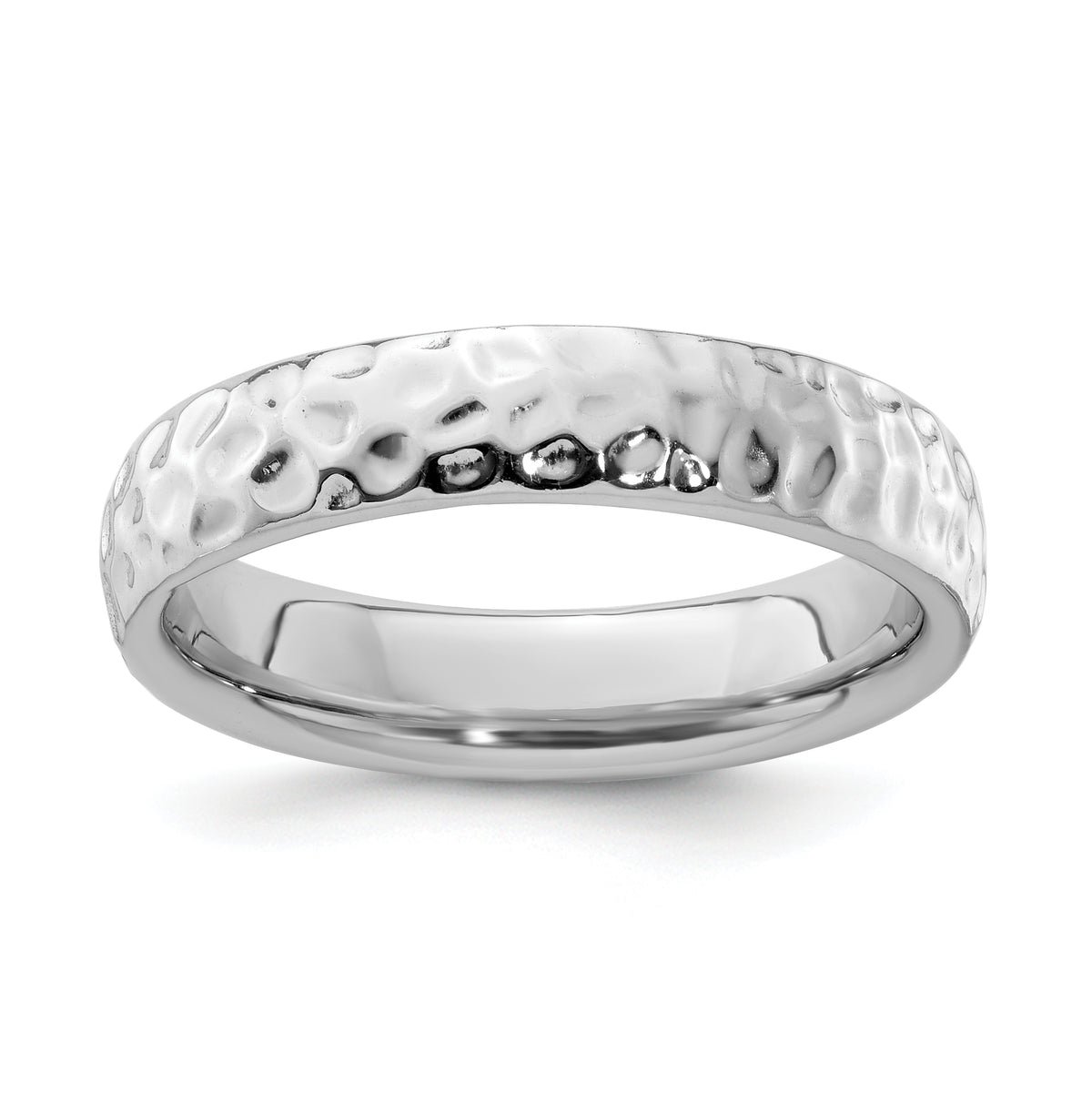 Sterling Silver Stackable Expressions Rhodium Ring