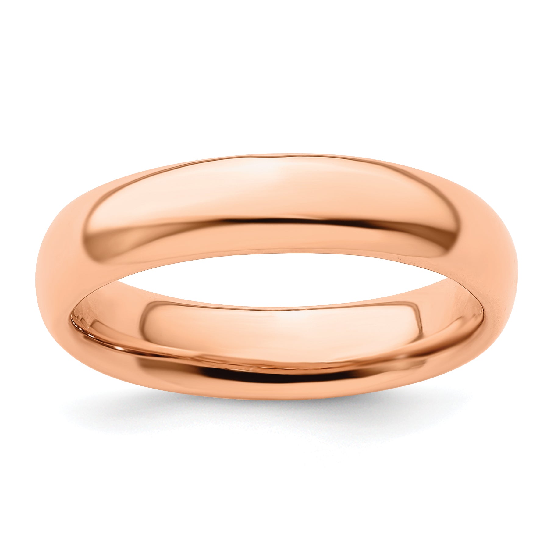 Sterling Silver Stackable Expressions Pink-plated Polished Ring