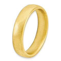 Sterling Silver Stackable Expressions Gold-plated Satin Ring