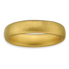 Sterling Silver Stackable Expressions Gold-plated Satin Ring