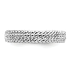 Sterling Silver Stackable Expressions Rhodium Ring