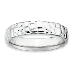 Sterling Silver Stackable Expressions Rhodium Ring