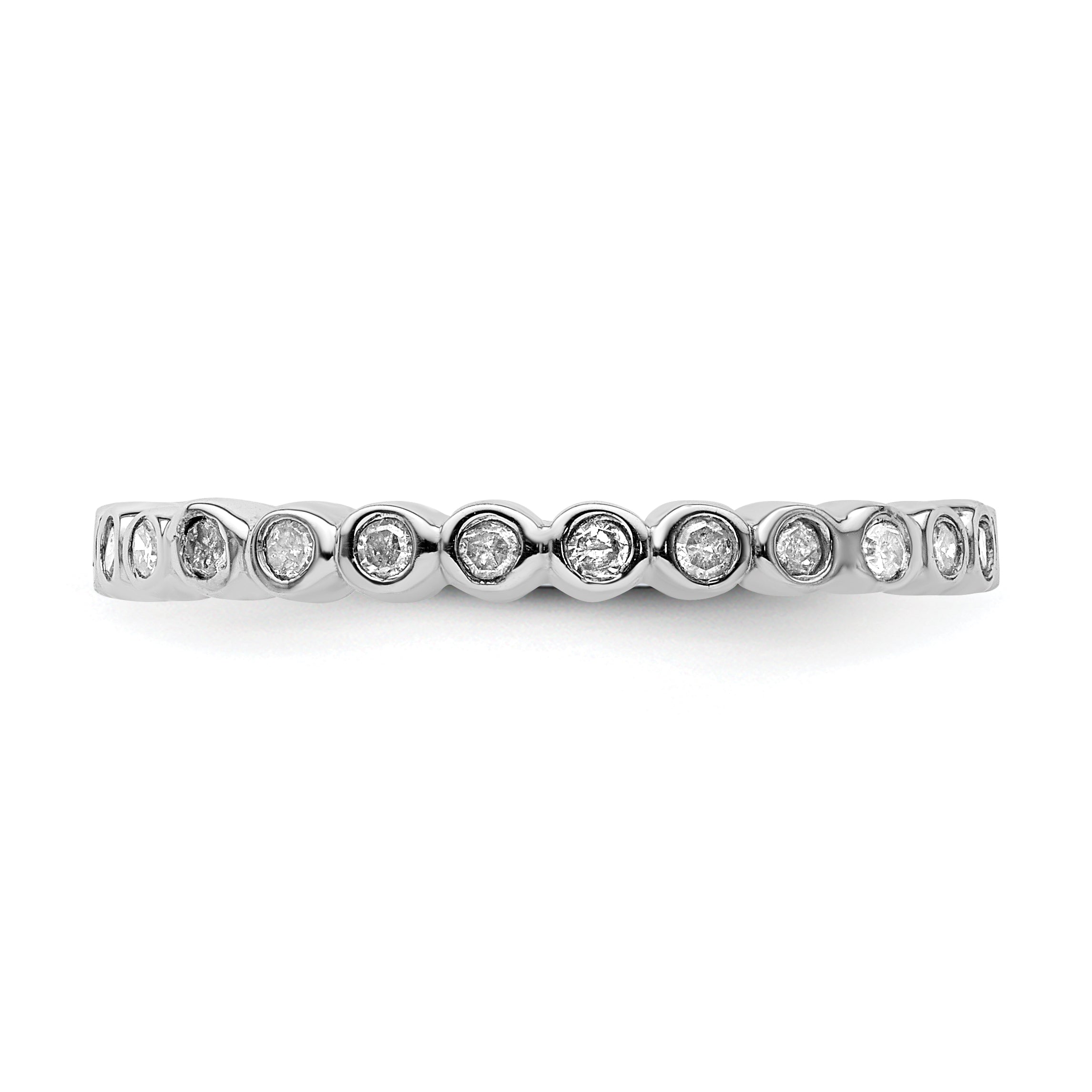 Sterling Silver Stackable Expressions Diamond Ring