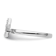 Sterling Silver Stackable Expressions Star Diamond Ring