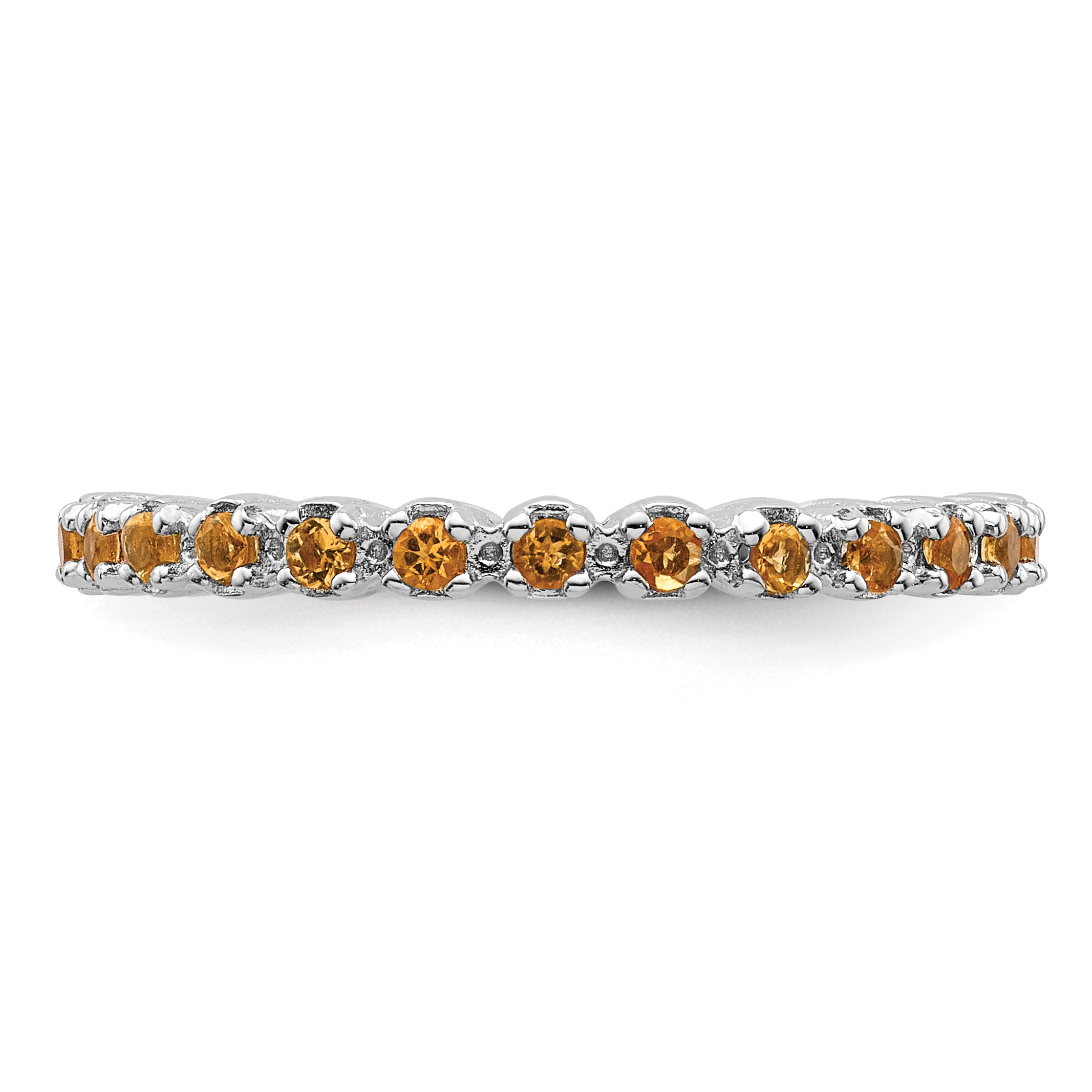 Sterling Silver Stackable Expressions Citrine Ring