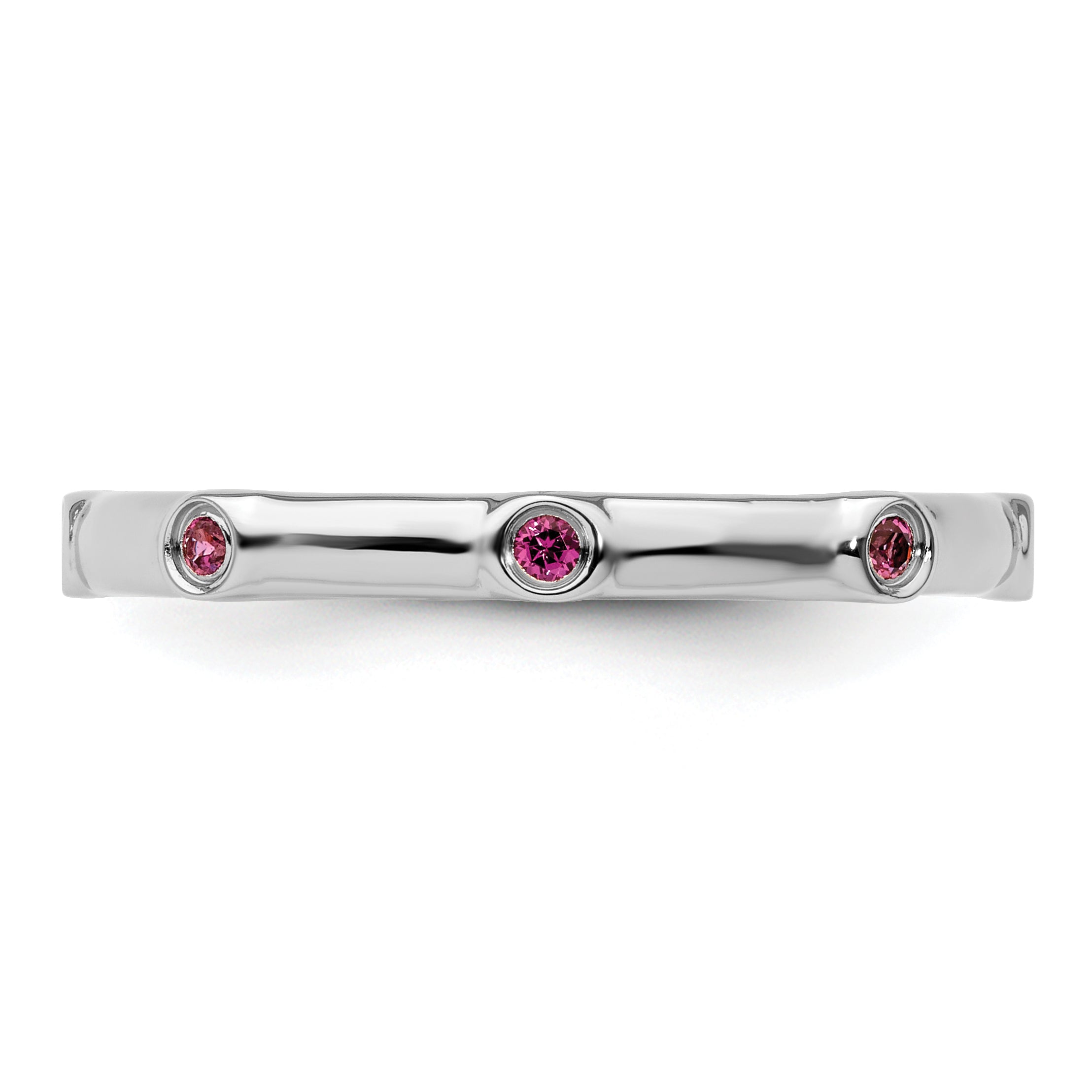 Sterling Silver Stackable Expressions Rhodolite Garnet Ring