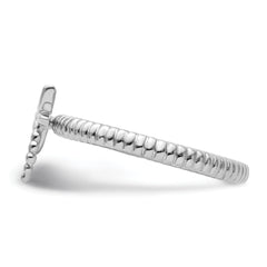 Sterling Silver Stackable Expressions Dragonfly Ring