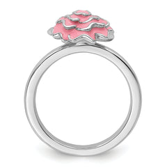 Sterling Silver Stackable Expressions Carnation Ring