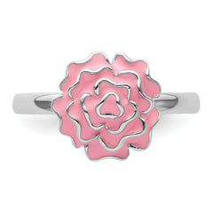 Sterling Silver Stackable Expressions Carnation Ring