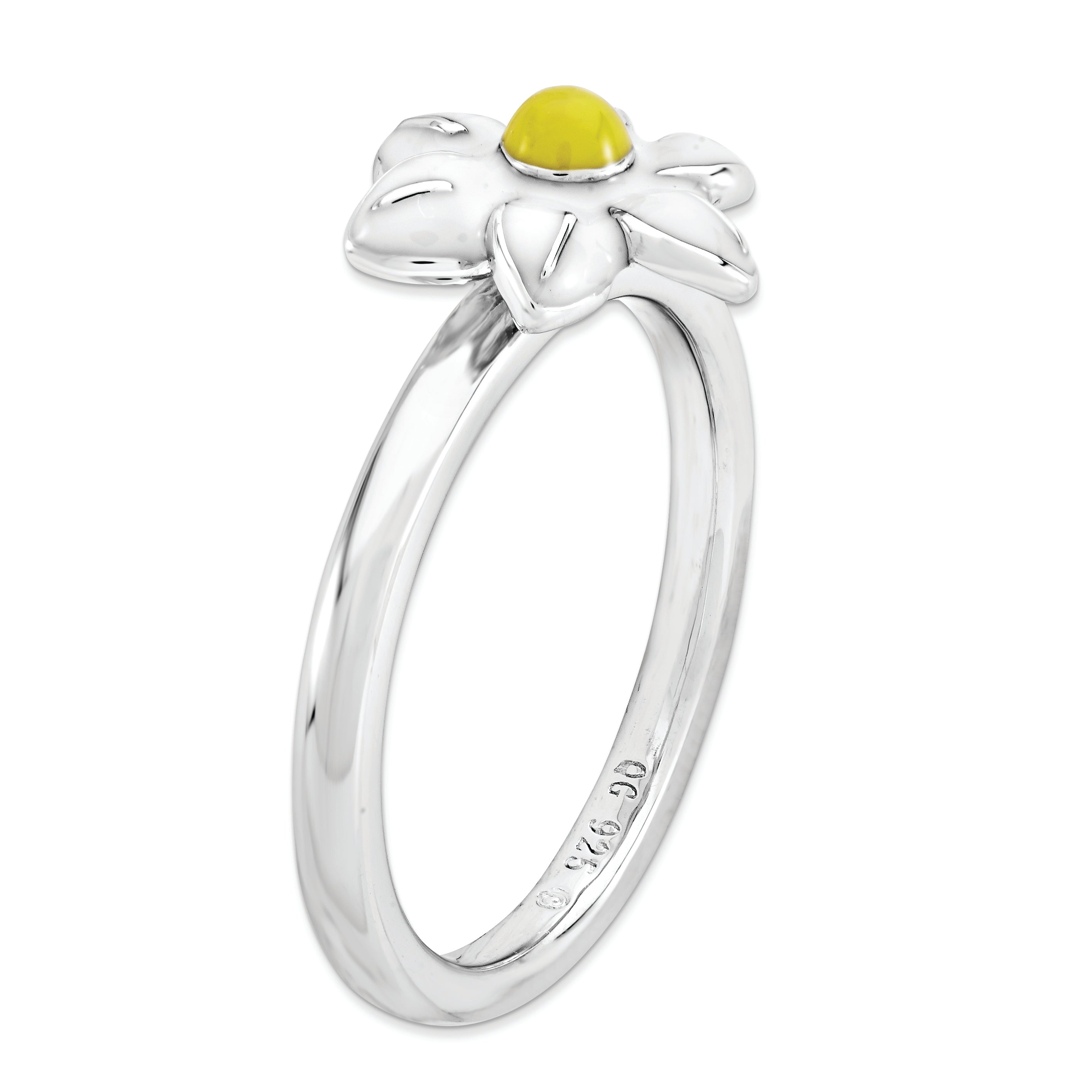 Sterling Silver Stackable Expressions Jonquil Ring