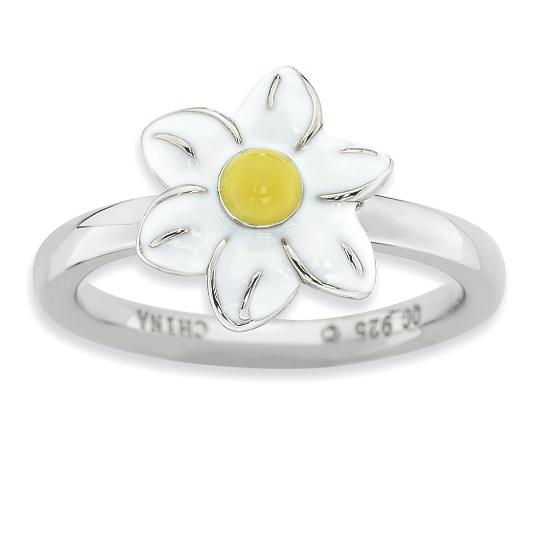 Sterling Silver Stackable Expressions Jonquil Ring