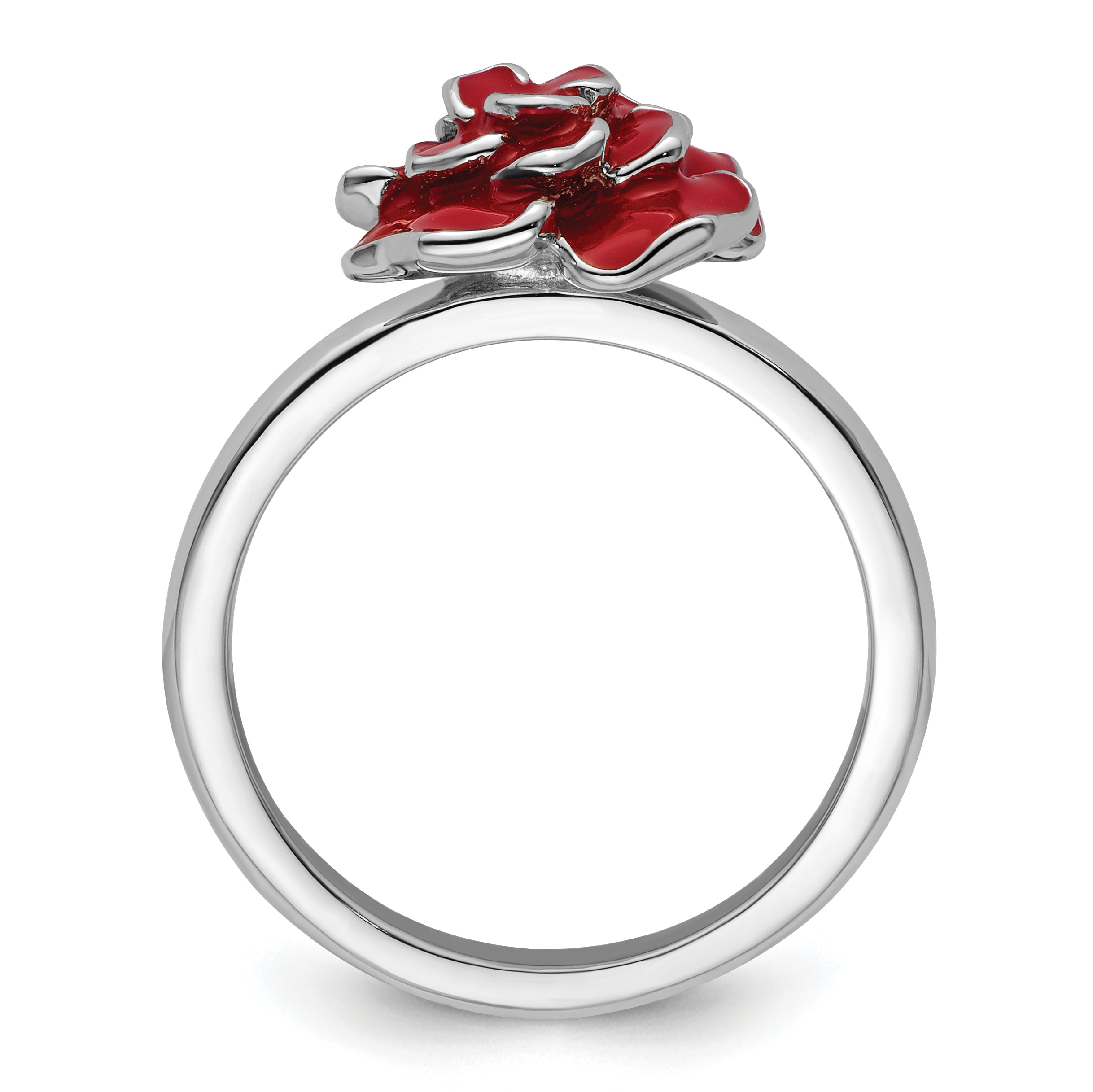 Sterling Silver Stackable Expressions Rose Ring