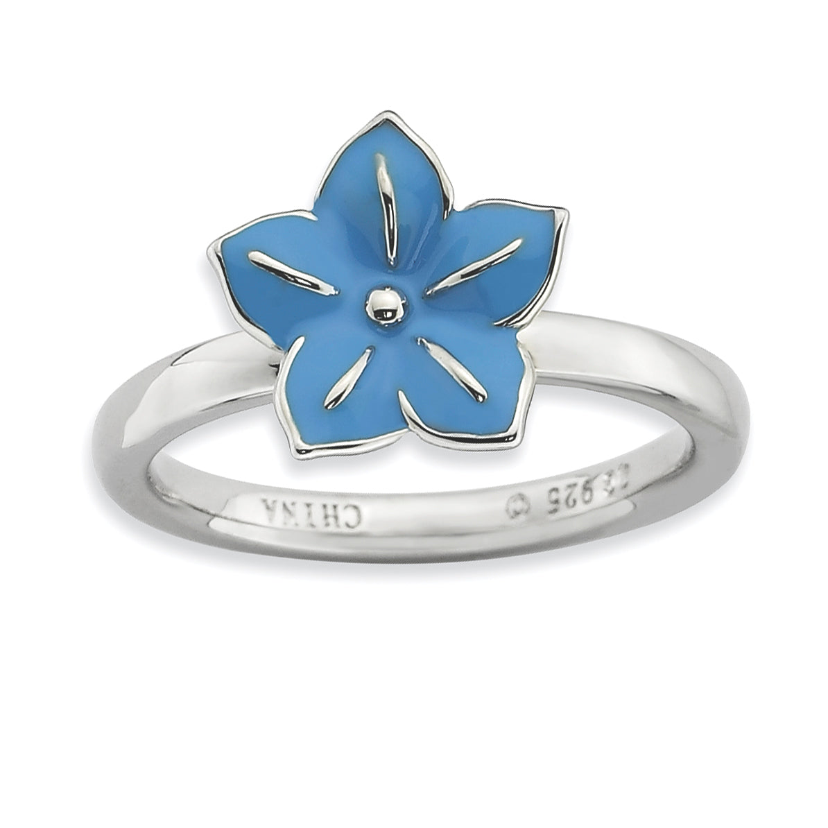 Sterling Silver Stackable Expressions Morning Glory Ring