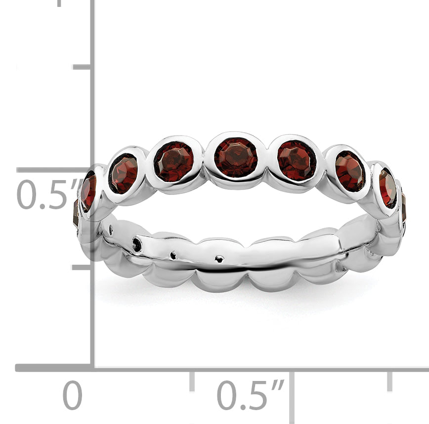 Sterling Silver Stackable Expressions June Swarovski Ring