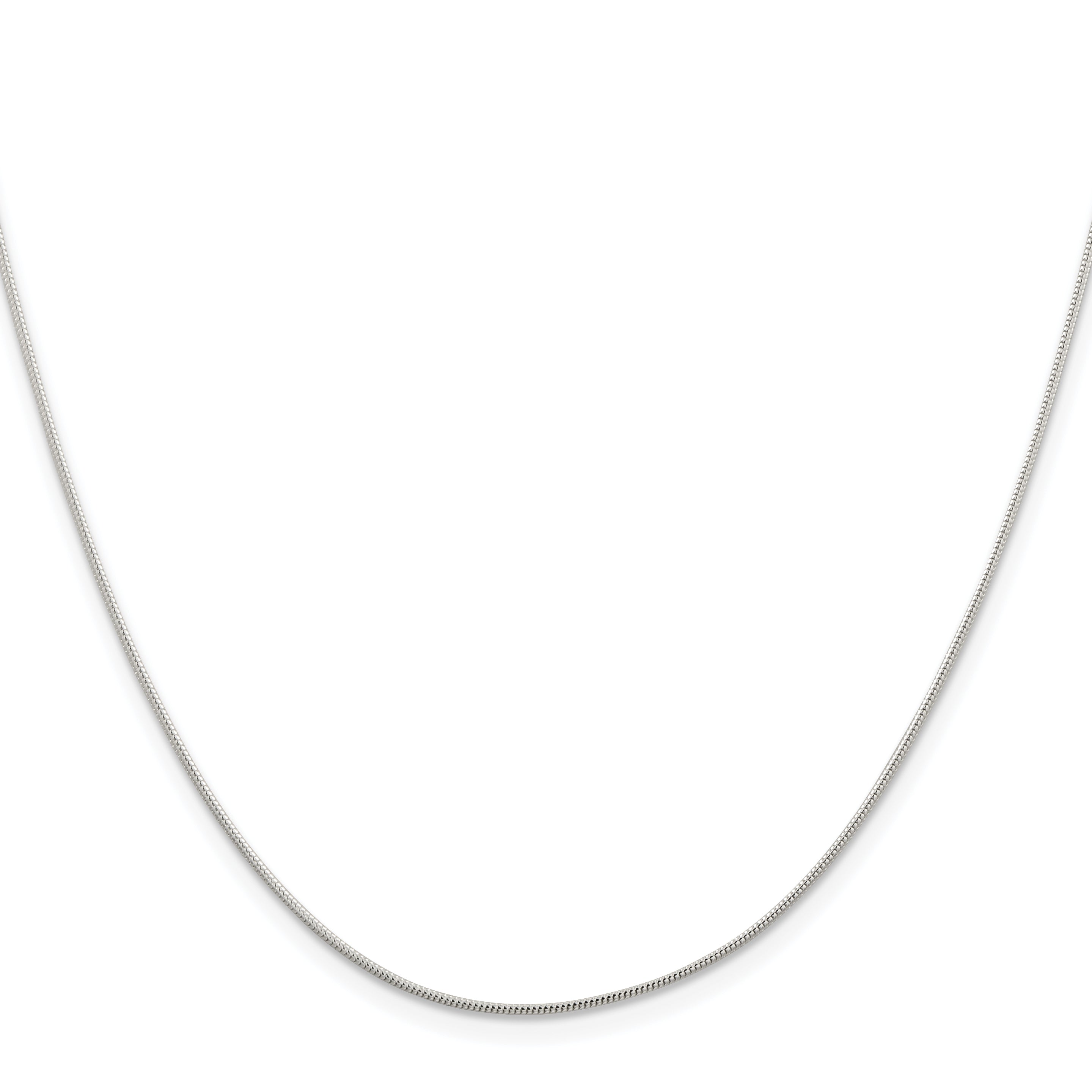 Sterling Silver 1mm Round Snake Chain